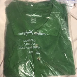 Big men’s 5XL Green Polo Shirt NEW